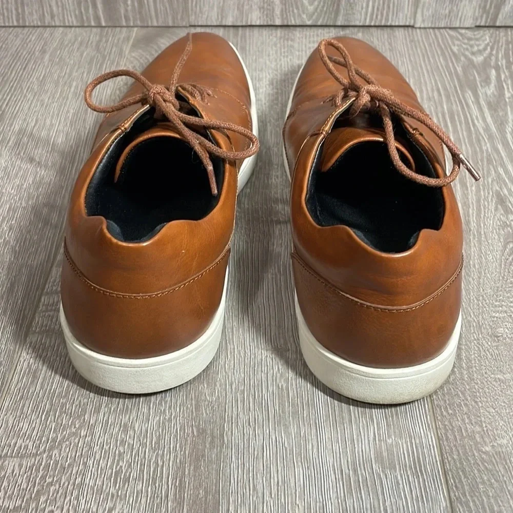 Alfani Casual Lace Up Oxford Sneakers Elston Chocolate Brown 9